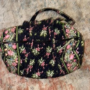 black flower vera bradley bag